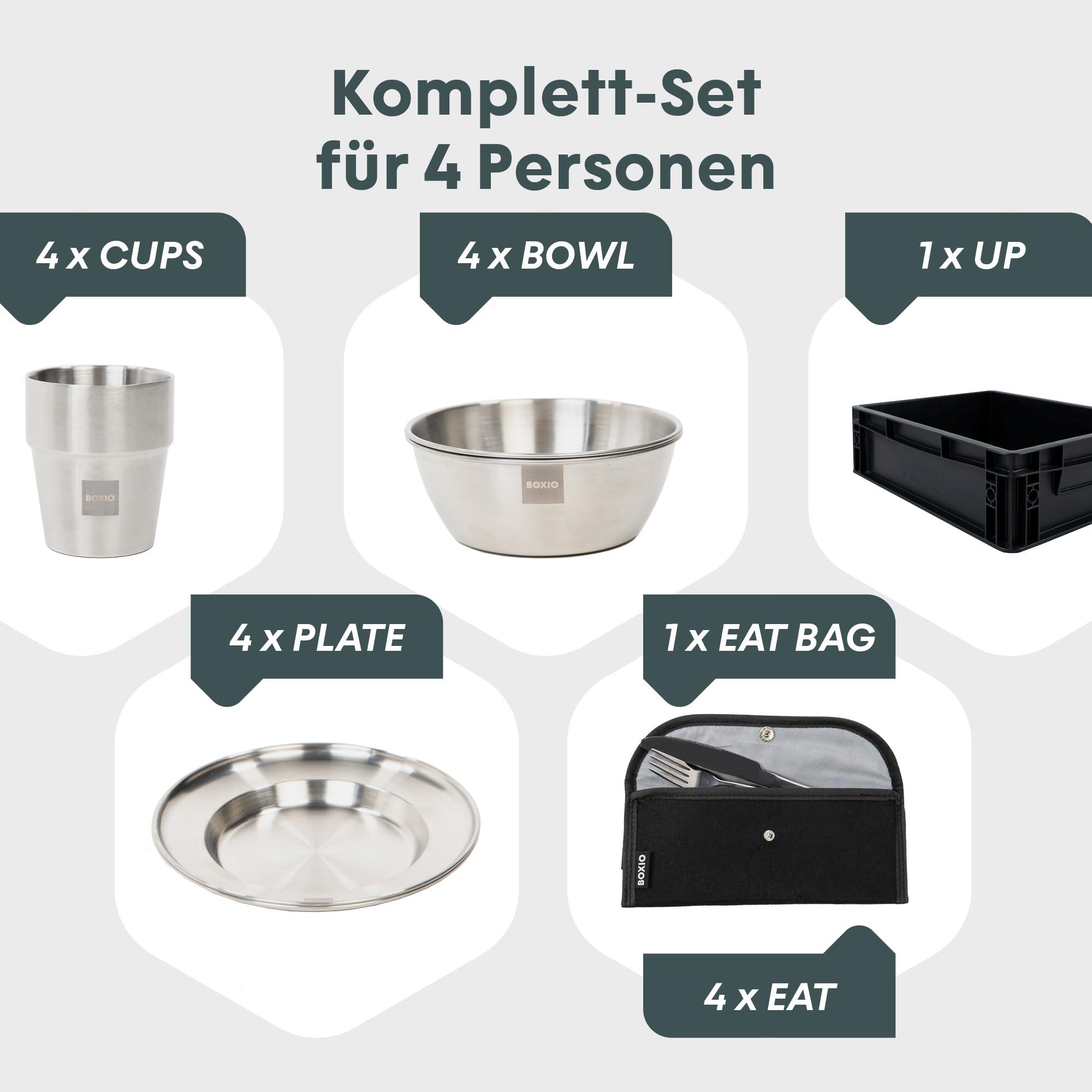 CookUp : complément complet de 28 pièces pour cuisine de camping 40 x 30 x 12 2/5