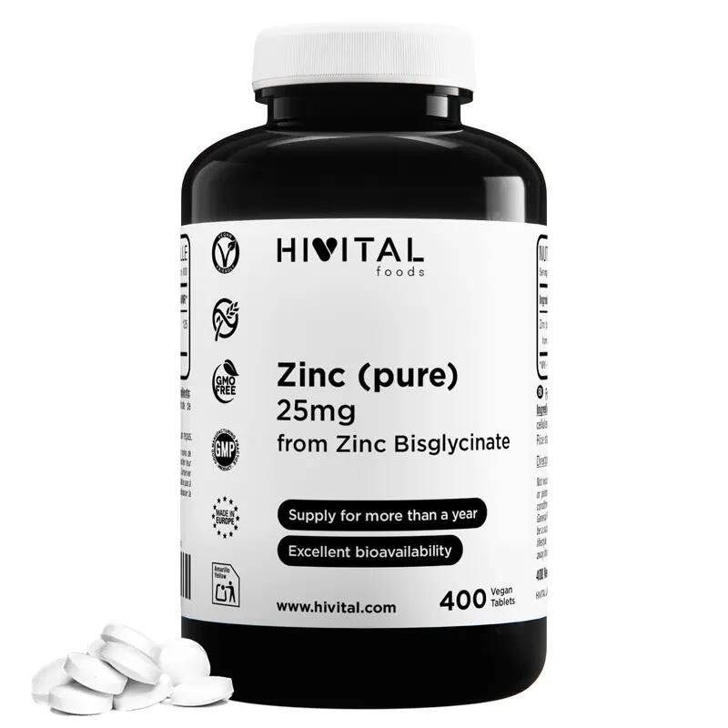 Zinc 25 mg | 400 vegan tablets