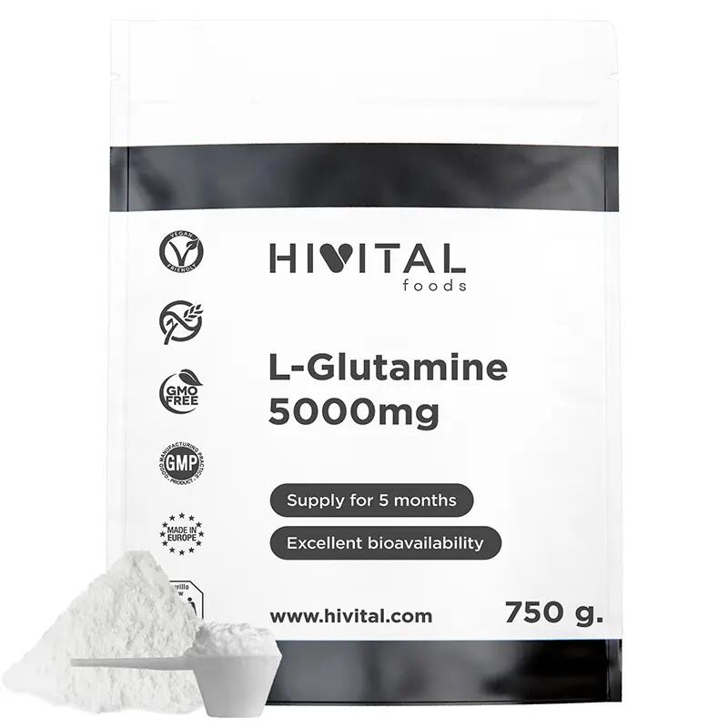 L-Glutamine 5000 mg | 750 grams of vegan powder