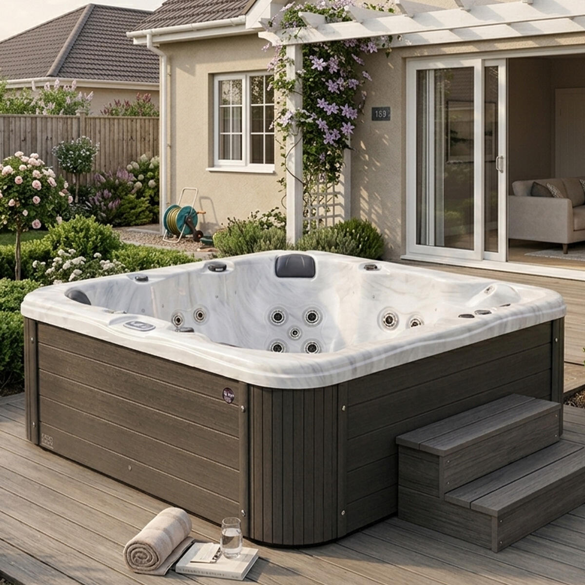 Spa acrylique KYMA 6 places 25 hydrojets 200 x 200 cm 4/4