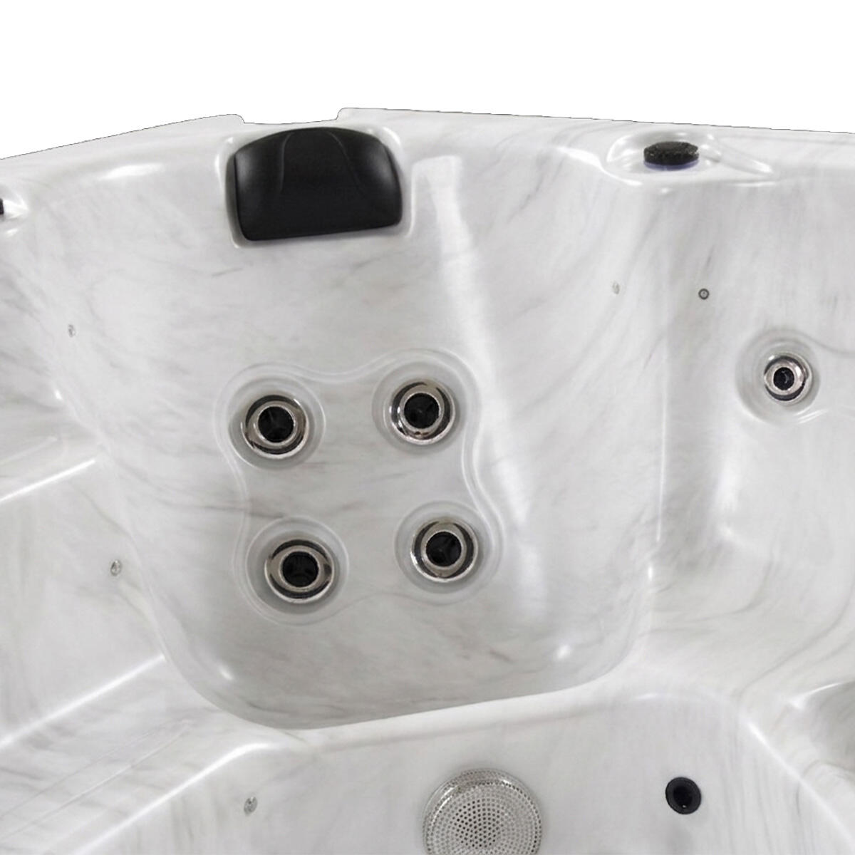 Spa acrylique KYMA 6 places 25 hydrojets 200 x 200 cm 3/4