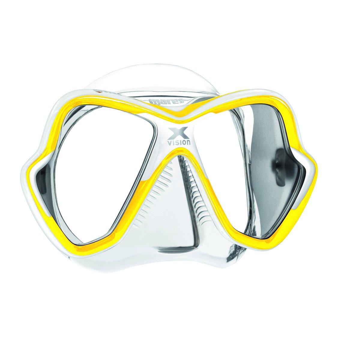 Masque de plongée Unisexe X Vision Taille Unique Yellow/White/Clear 3/3