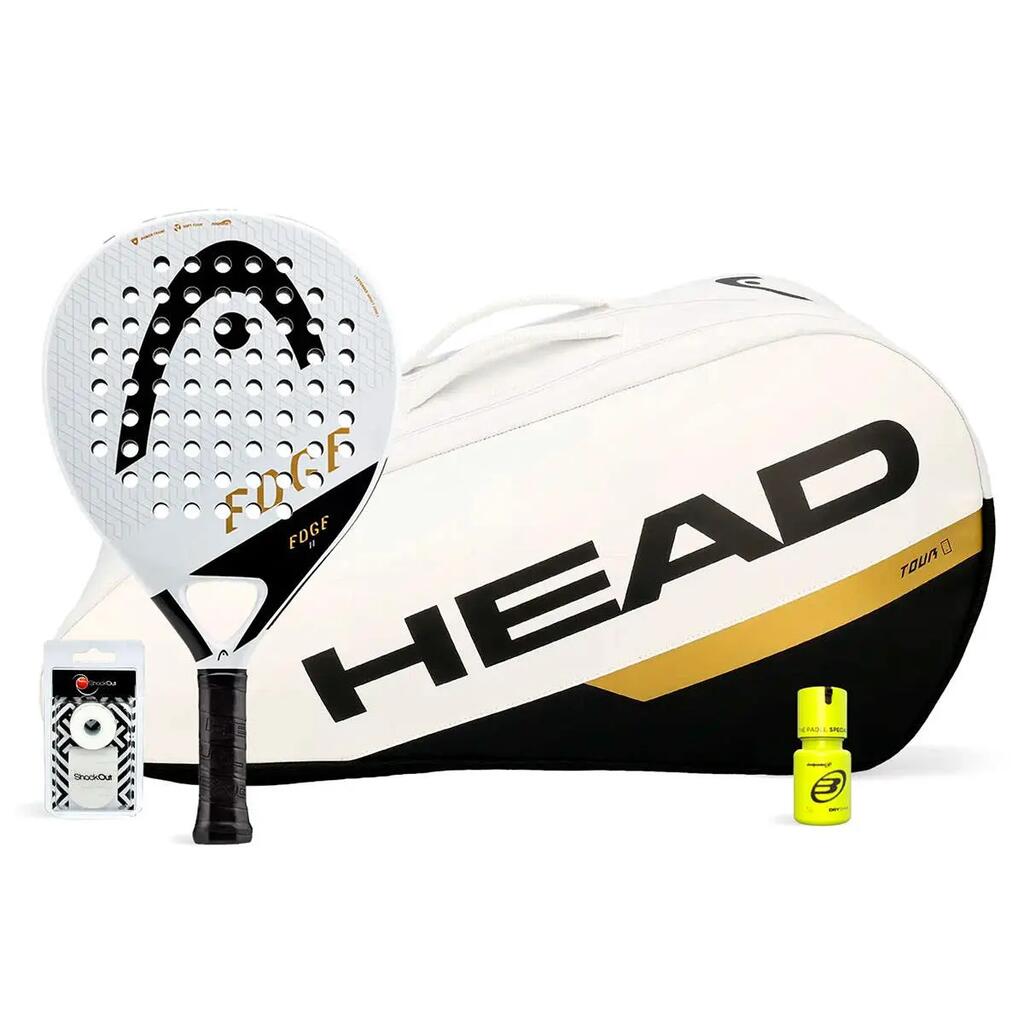 Pack Head Edge 2 White Padelbag Tour Edge Pro Dry Grip