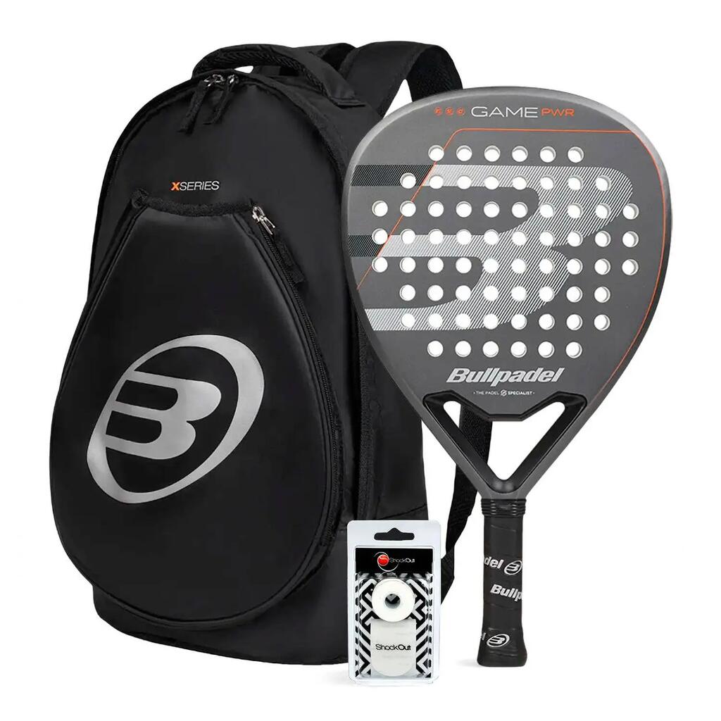 Pack Bullpdel Game Pwr Gris Mochila Tour Negro