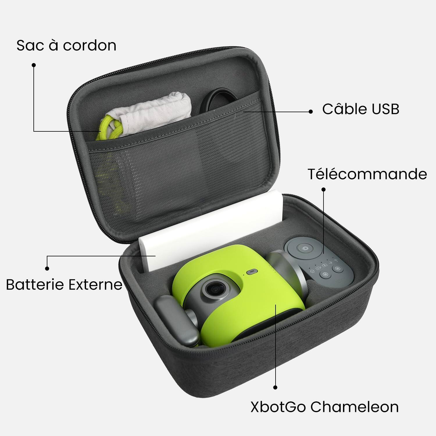 Cameleon Case – Étui de transport rigide pour l'extérieur, coupe précise pour 2/7