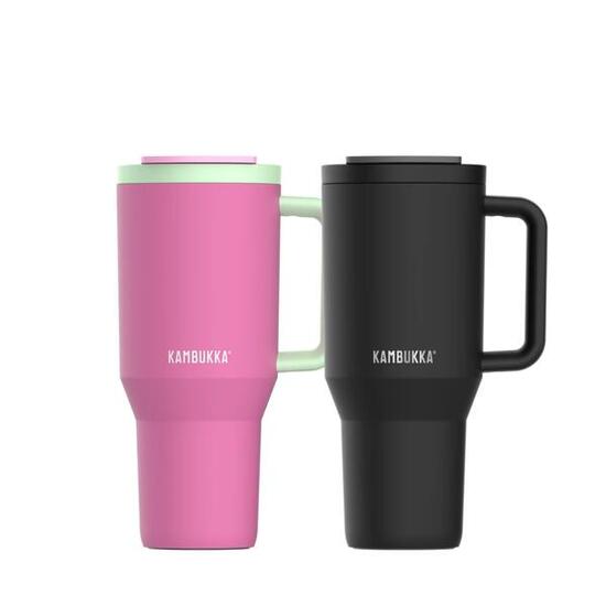 2x Kubek termiczny ze słomką Rio 950ml Zestaw dla par Kambukka Blackberry