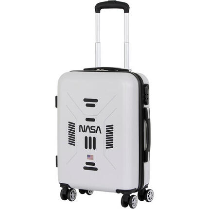 NASA Spaceship Valise Cabine ABS 4 Roues, Blanc