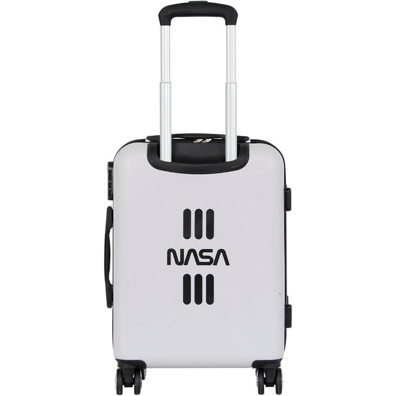 NASA Spaceship ABS 4-Wheel Cabin Suitcase, White