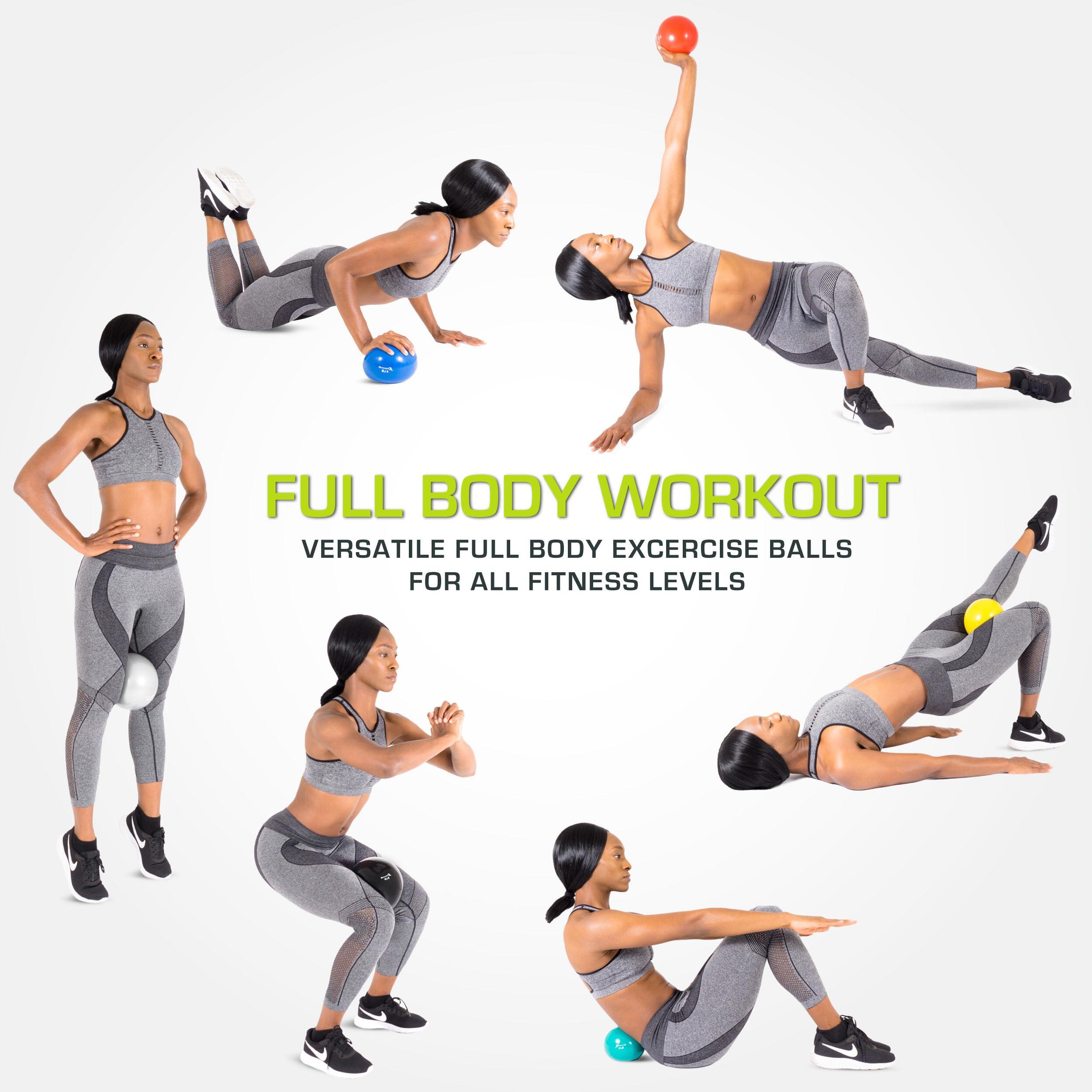 Weighted Toning Exercise Balls for Pilates, Yoga, Strength Training and 5/5