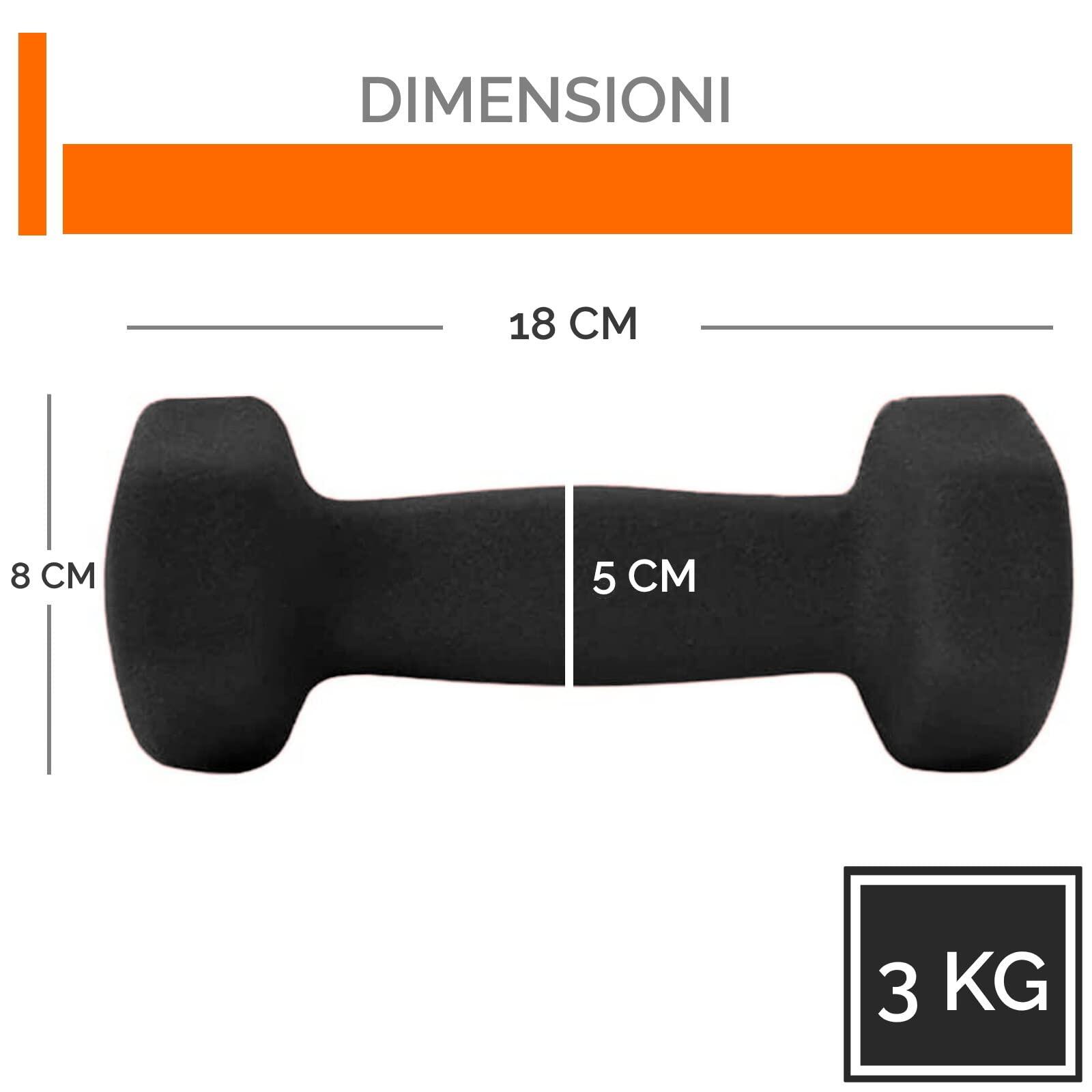 Paire de haltères de remise en forme à la maison (2 x 3 kg) poignée 2/7