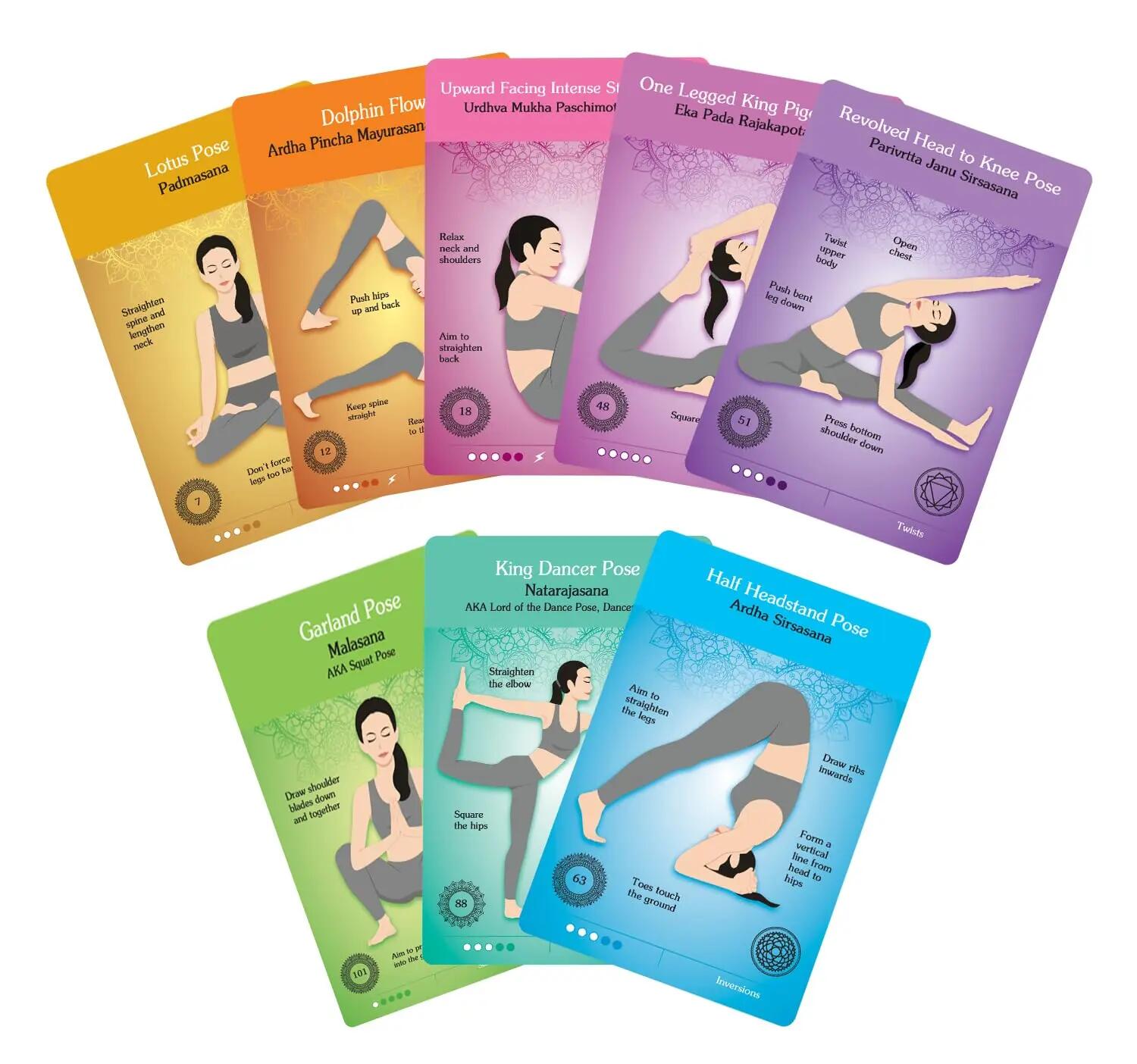 The Original Yoga Asana Cards - Deck d'Entraînement Avec Plus de 120 Poses 2/6
