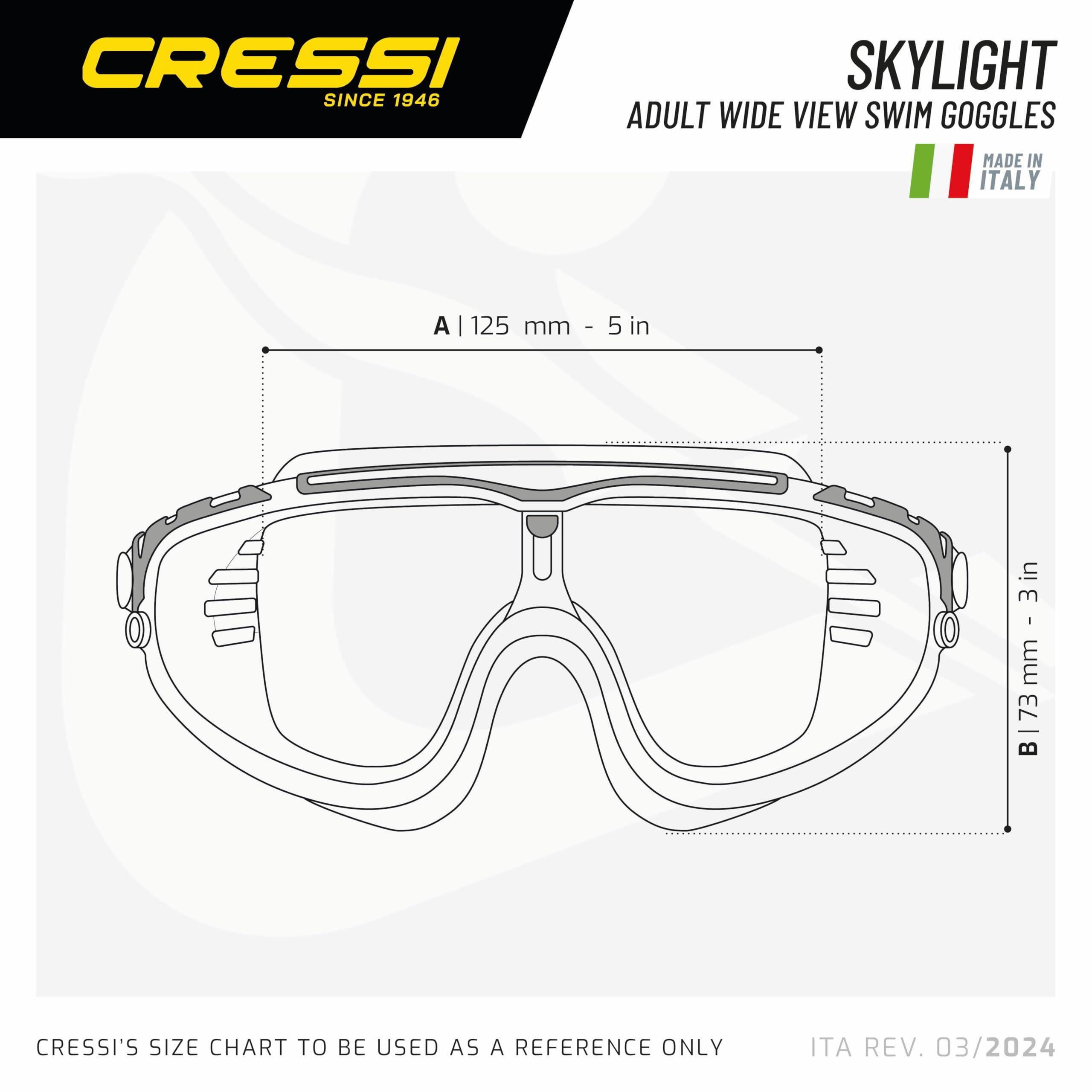 Skylight Goggles Clear/White Black - Lunettes de Natation Snorkeling et Piscine 3/3