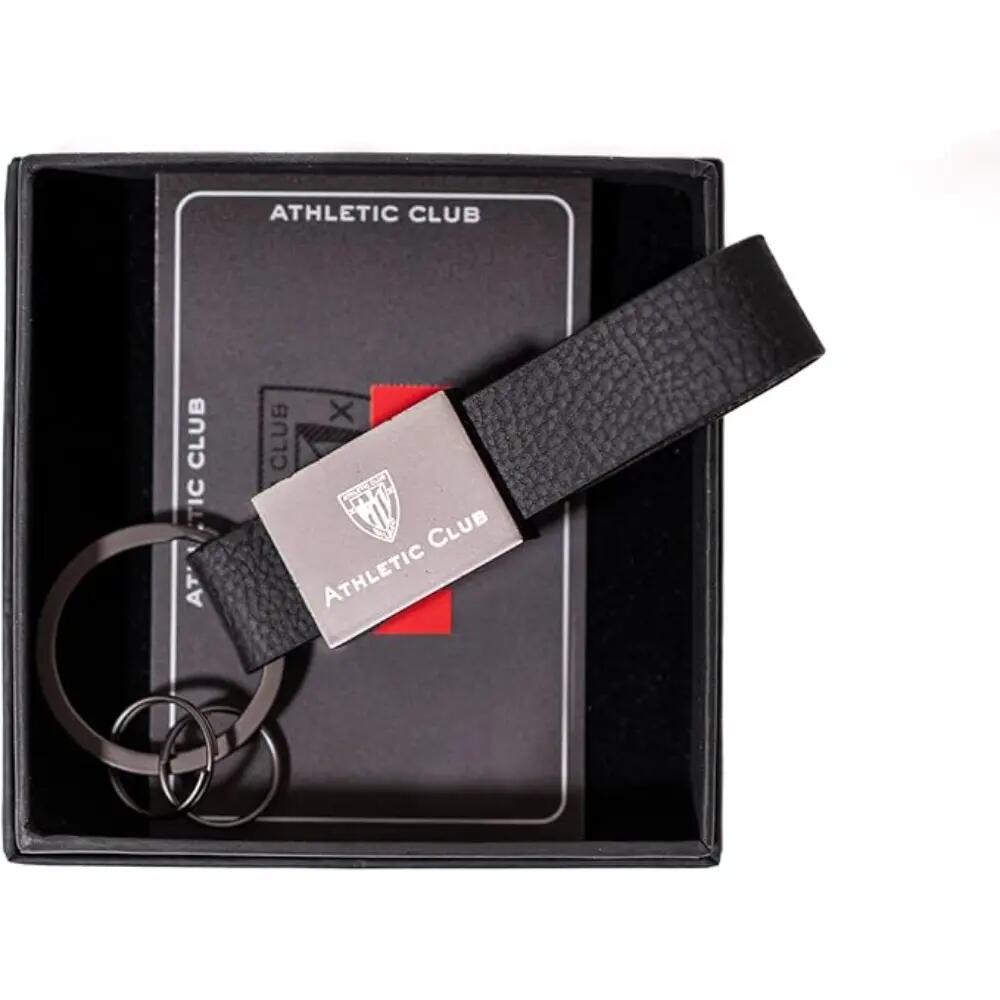 Llavero Premium de Piel y Acero Athletic Club en Caja Negro 2/2