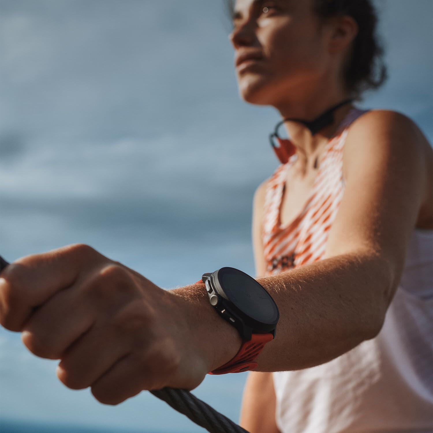 22 ATH8 Silicone Strap Coral Orange S+M 3/3