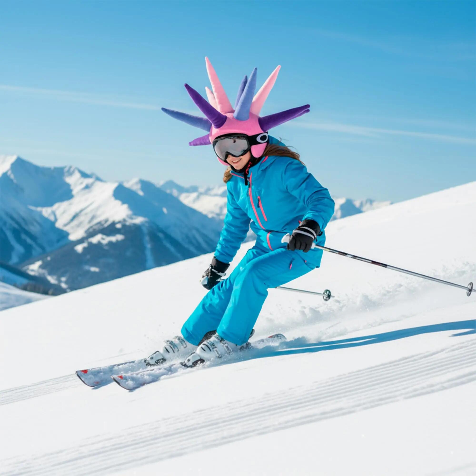 Velvet Spike - Couvre Casque Ski Enfant Universel - Personnalisez Votre Casque 7/7