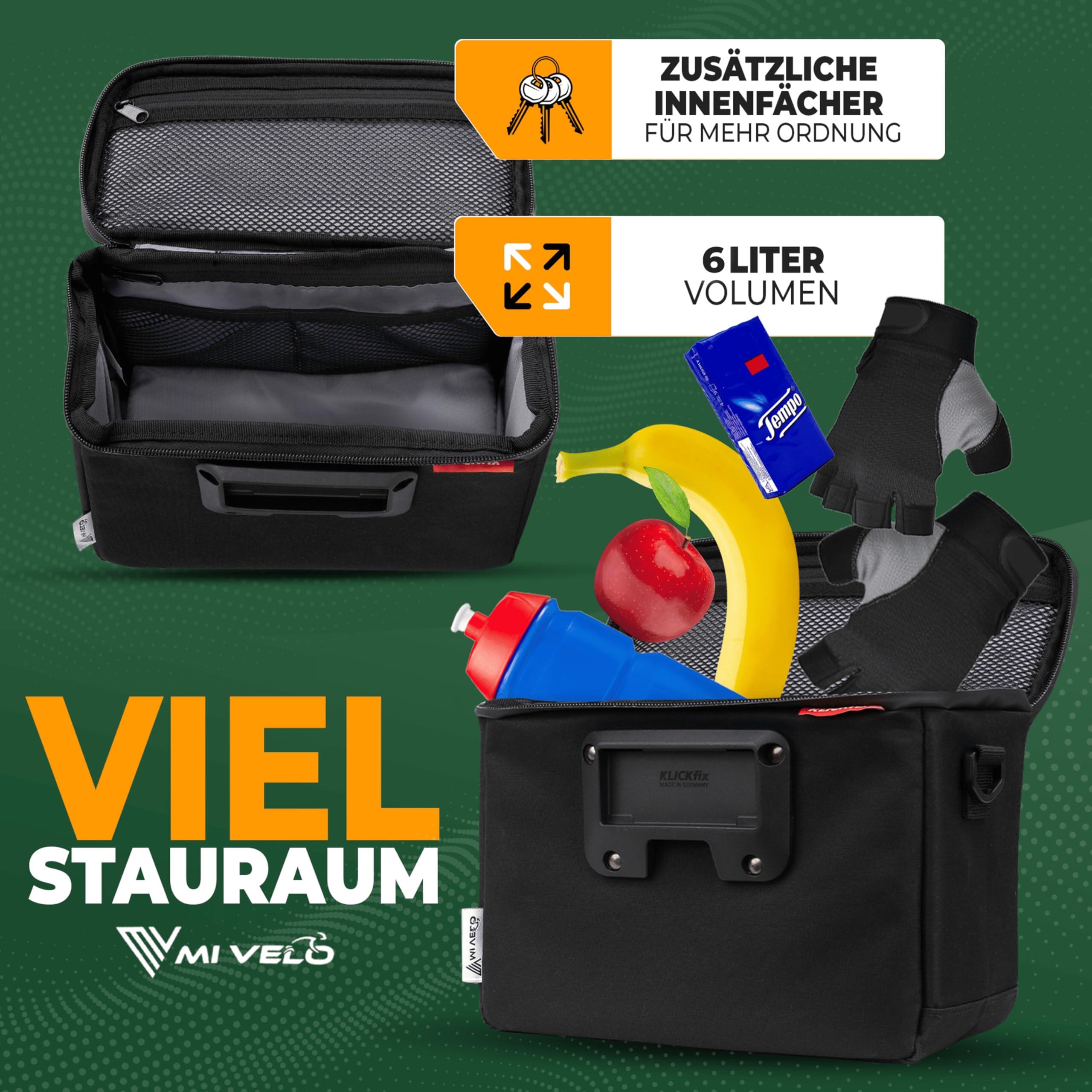Sacoche de guidon de vélo imperméable et spacieuse, compatible avec vélo 3/6