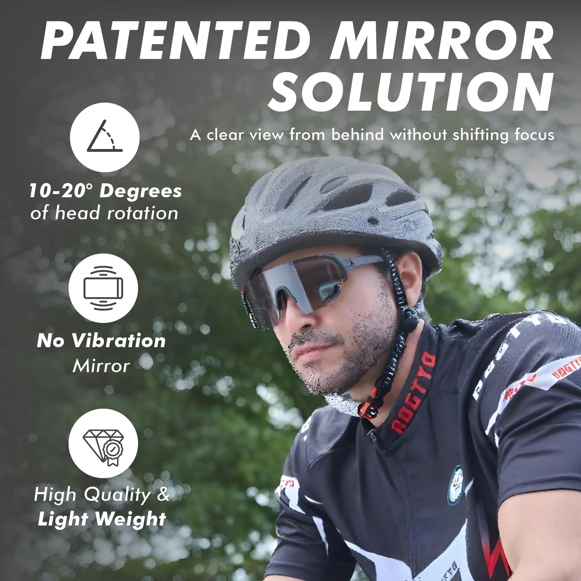 Lunettes de Cyclisme avec Rétroviseur - Lunettes de Sport pour Homme & Femme 2/7
