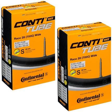 Race 28 Chambre à air pour vélo 700 x 25-32c avec Valve Presta 60 mm (Paire)