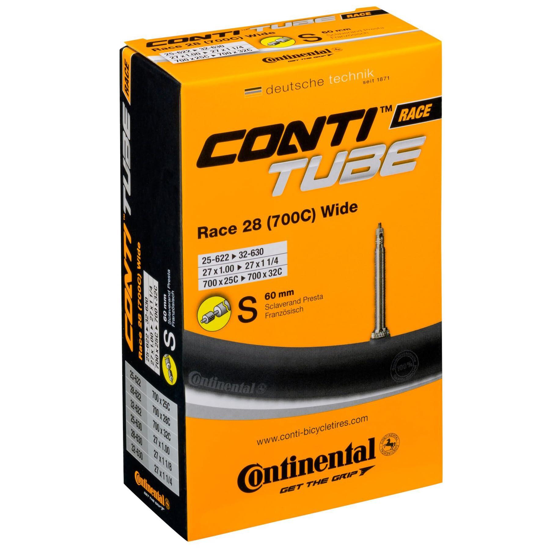 Race 28 Chambre à air pour vélo 700 x 25-32c avec Valve Presta 60 mm (Paire) 2/4