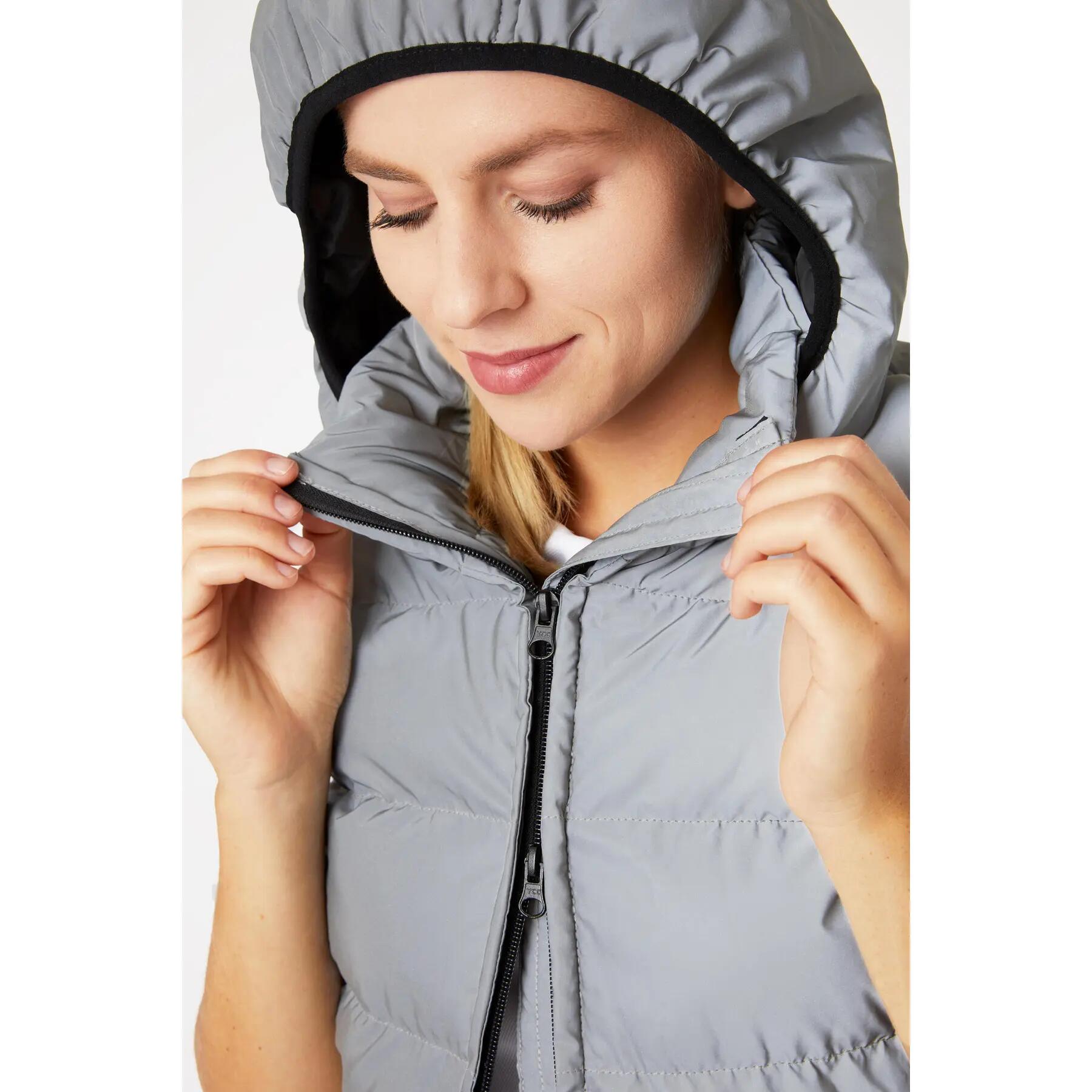 Chaleco de equitación sin mangas acolchado reflectante para mujer Horze 4/4