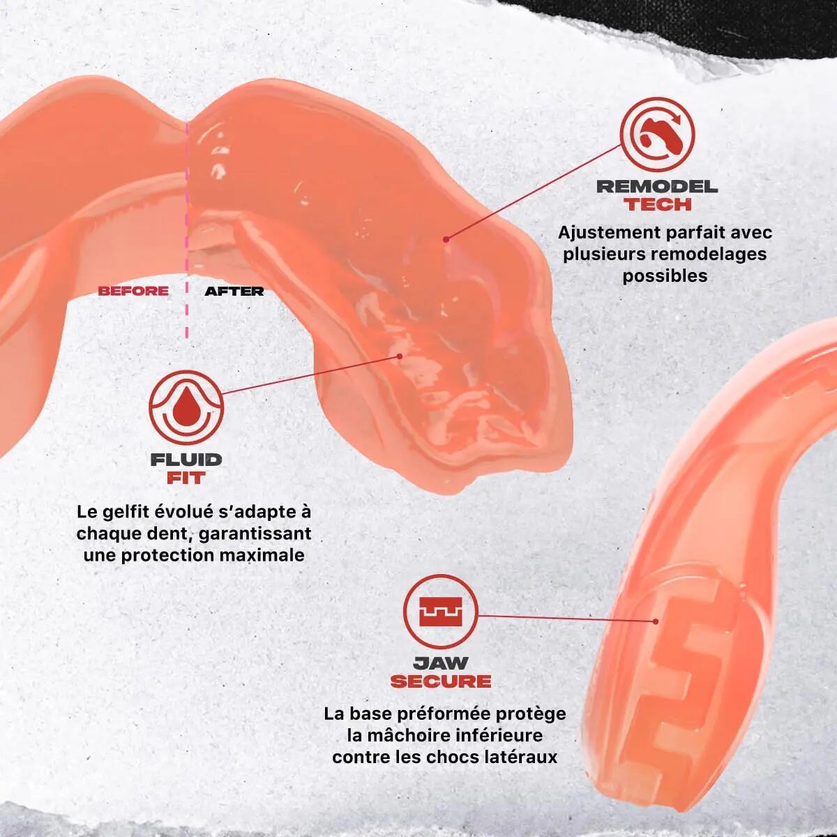 Sport Protège-dents Éléments FEU, Protection intégrale pour Tous Les Sports 3/6