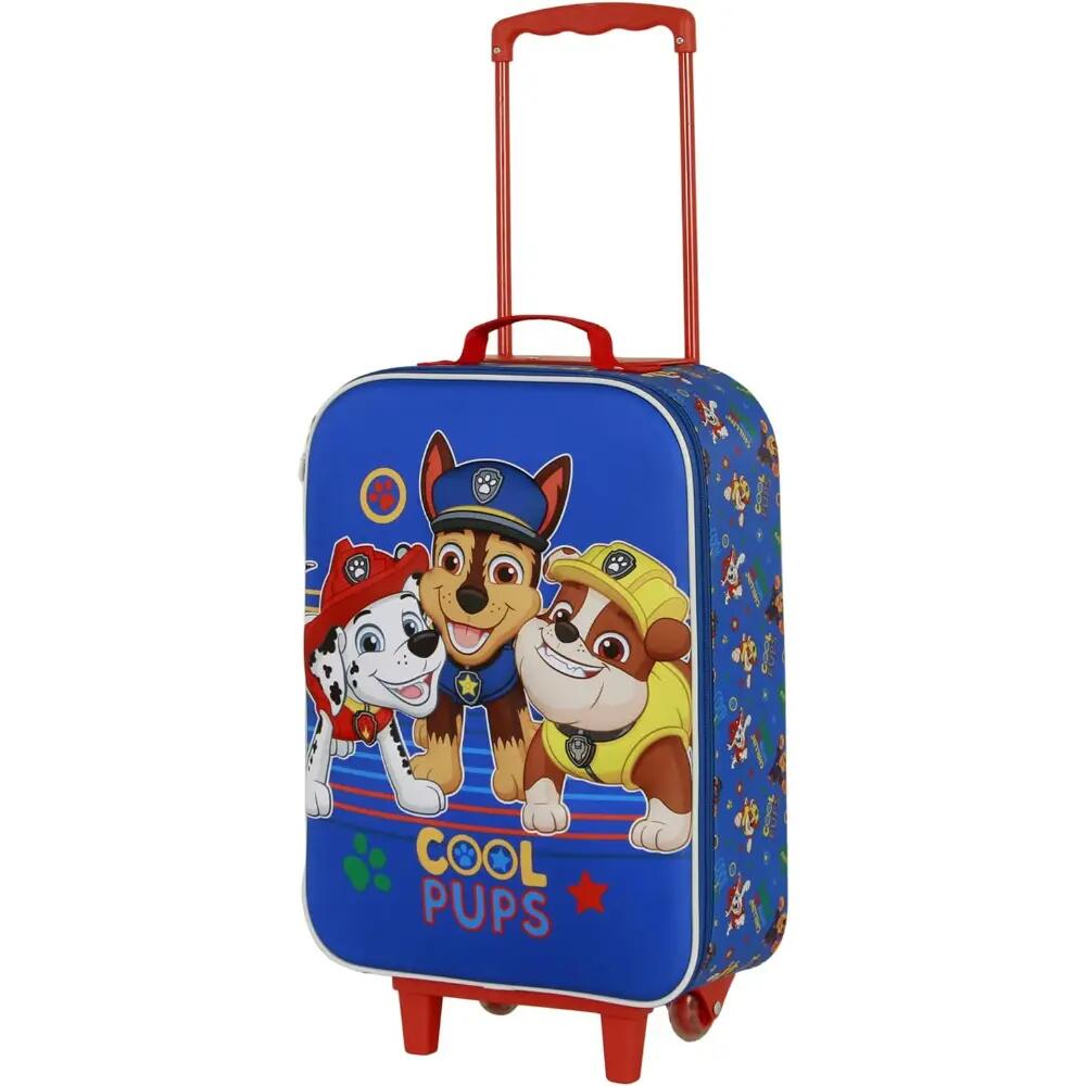 Paw Patrol Cool Soft 3D Trolley Suitcase, Blue