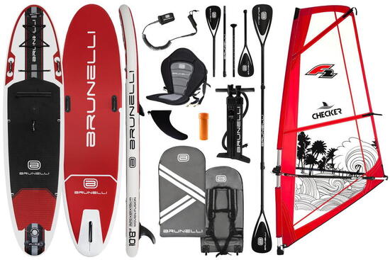 SUP Windsurf 10.8 Woven con vela Checker 45 m²