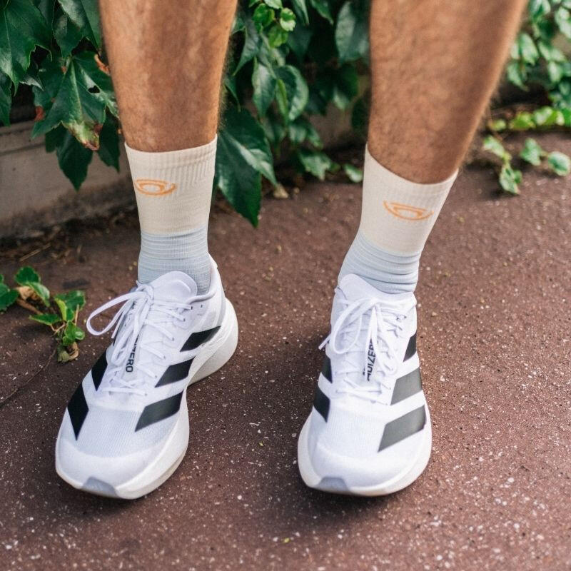 Chaussettes RUN MARATHON High Beige/Ciel 4/5