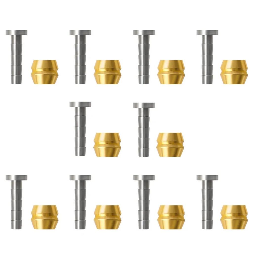 Set of 10 olive + BH90 insert kits for Shimano hydraulic brake hose