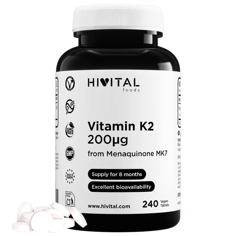Vitamin K2 MK7 200 mcg | 240 vegan tablets