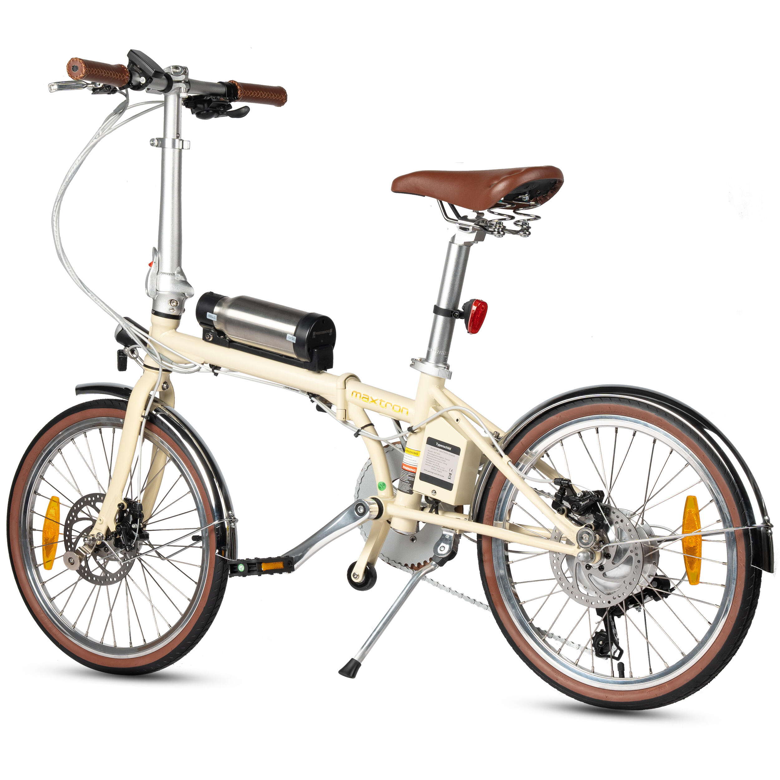 Bicicletta elettrica pieghevole MAXTRON Smart20, cambio Shimano a 7 velocità 2/7