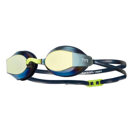Adults Black Ops Mirrored Swim Goggles - Gold/Navy