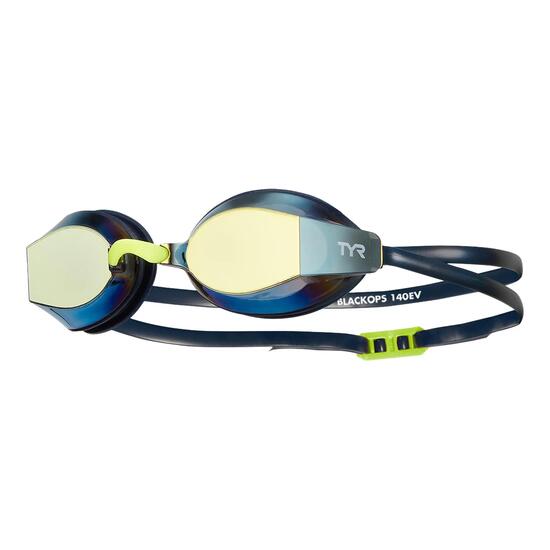 Adults Black Ops Mirrored Swim Goggles - Gold/Navy