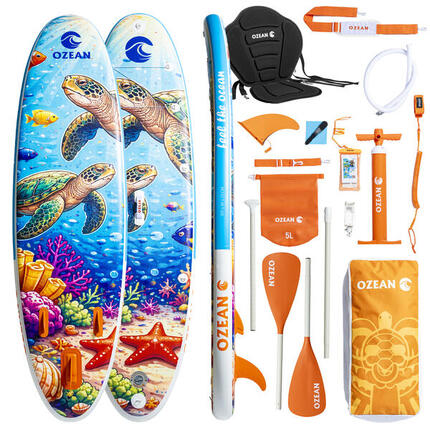 Stand Up Paddle 10' 305 cm gonflable OZEAN Premium , siège + 11 accessoires