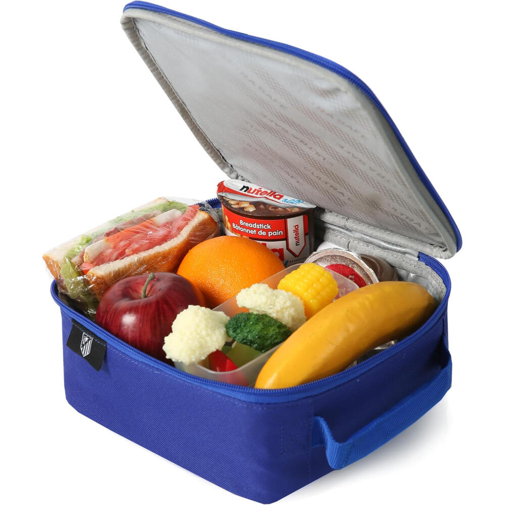 Bolsa Portaalimentos Térmica con Tupper y Botella Atlético de Madrid Azul 2/2