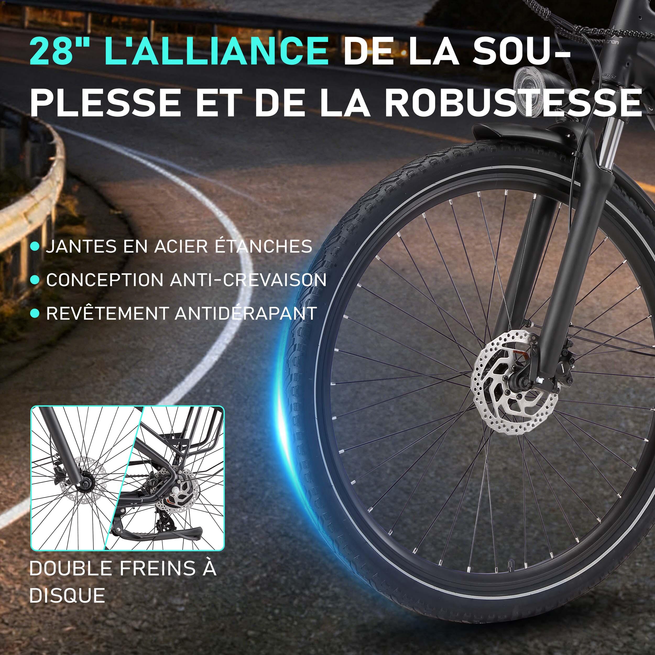 Vélo électrique urbain MAXTRON Marathon pour adultes, batterie 36 V 22,5 Ah 6/7