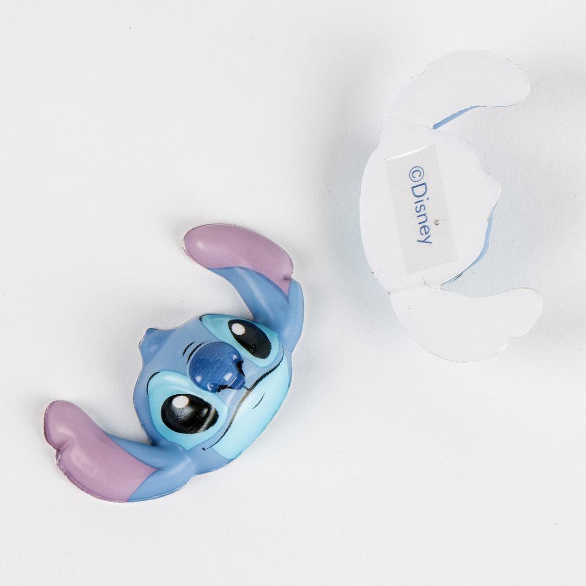 Pacote de adesivos Stitch Squishy para crianças, silicone adesivo 3D, azul claro 3/4