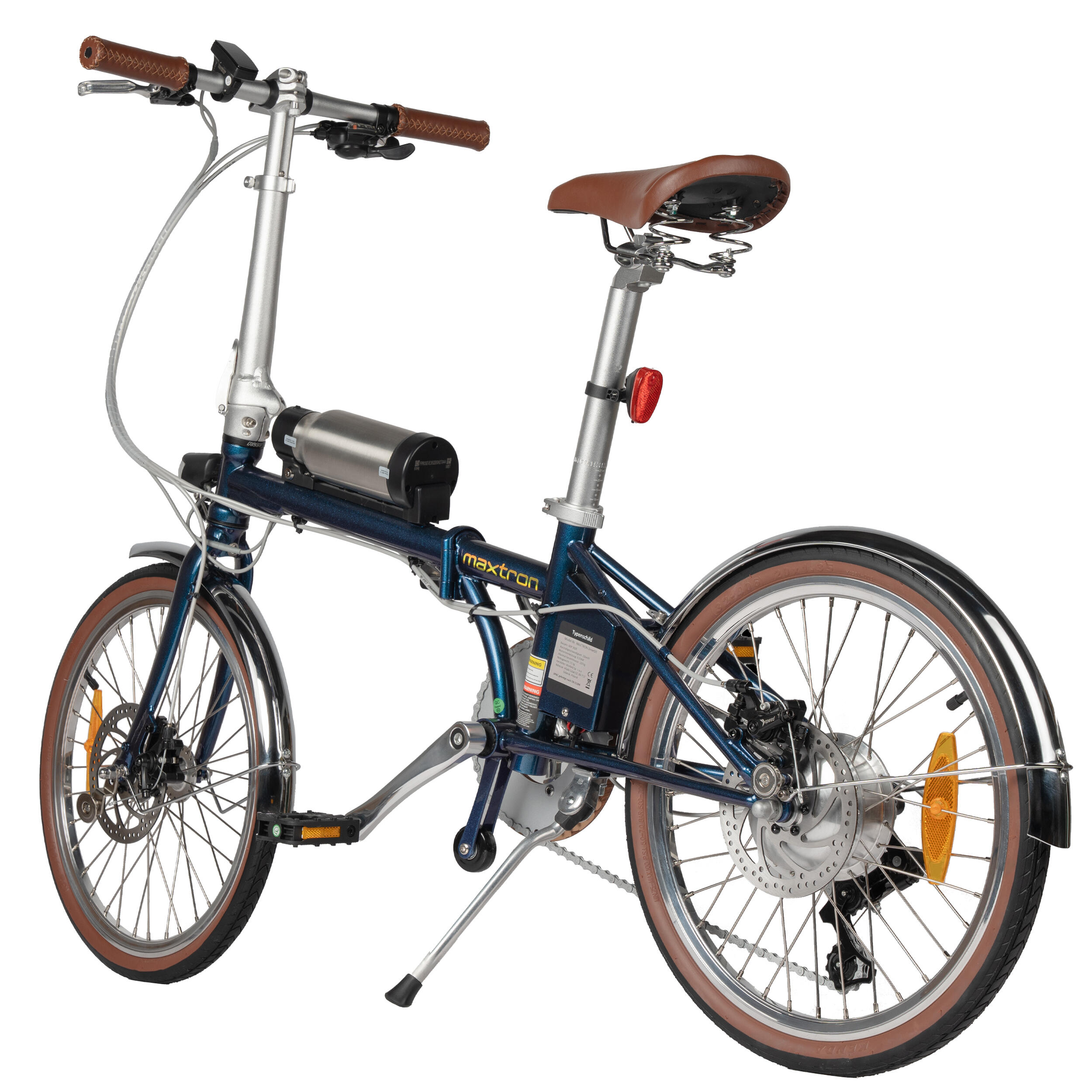 Bicicletta elettrica pieghevole MAXTRON Smart20, cambio Shimano a 7 velocità 2/7