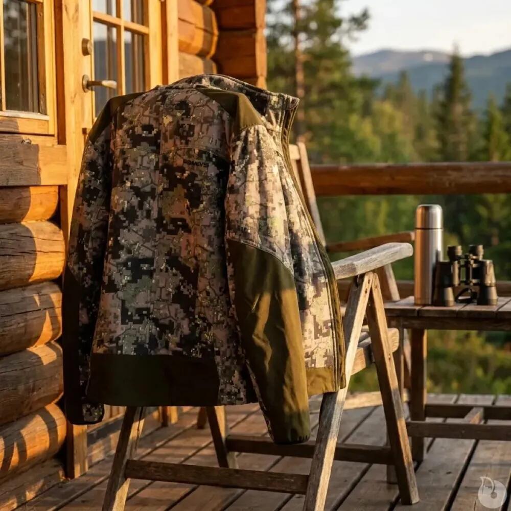 Veste mixte stretch nylon polyester camo digital vert S à 3XL 5/5