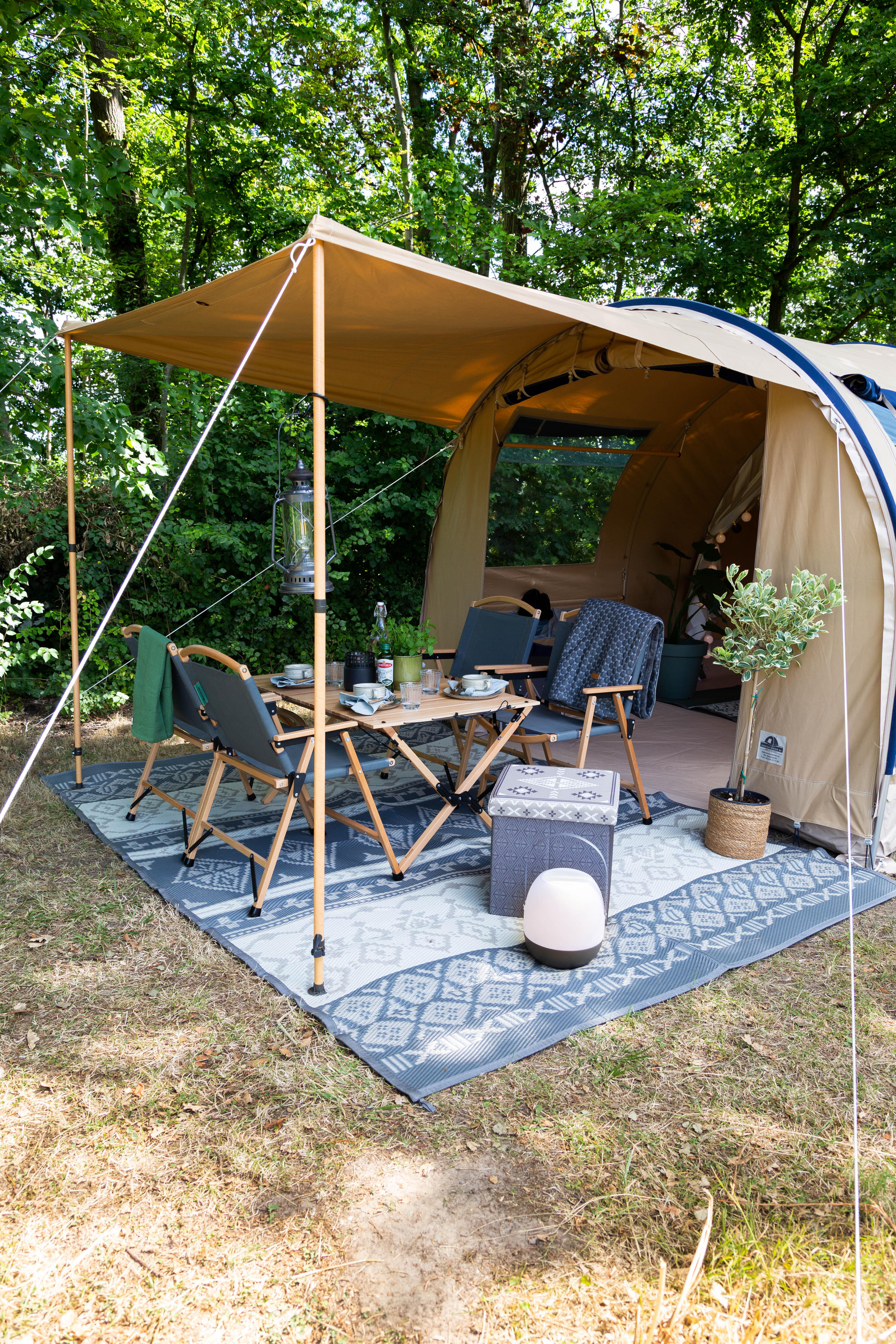 Rond Buitentapijt Ø250 cm Bruin weerbestendig - Human Comfort Cosy 6/7