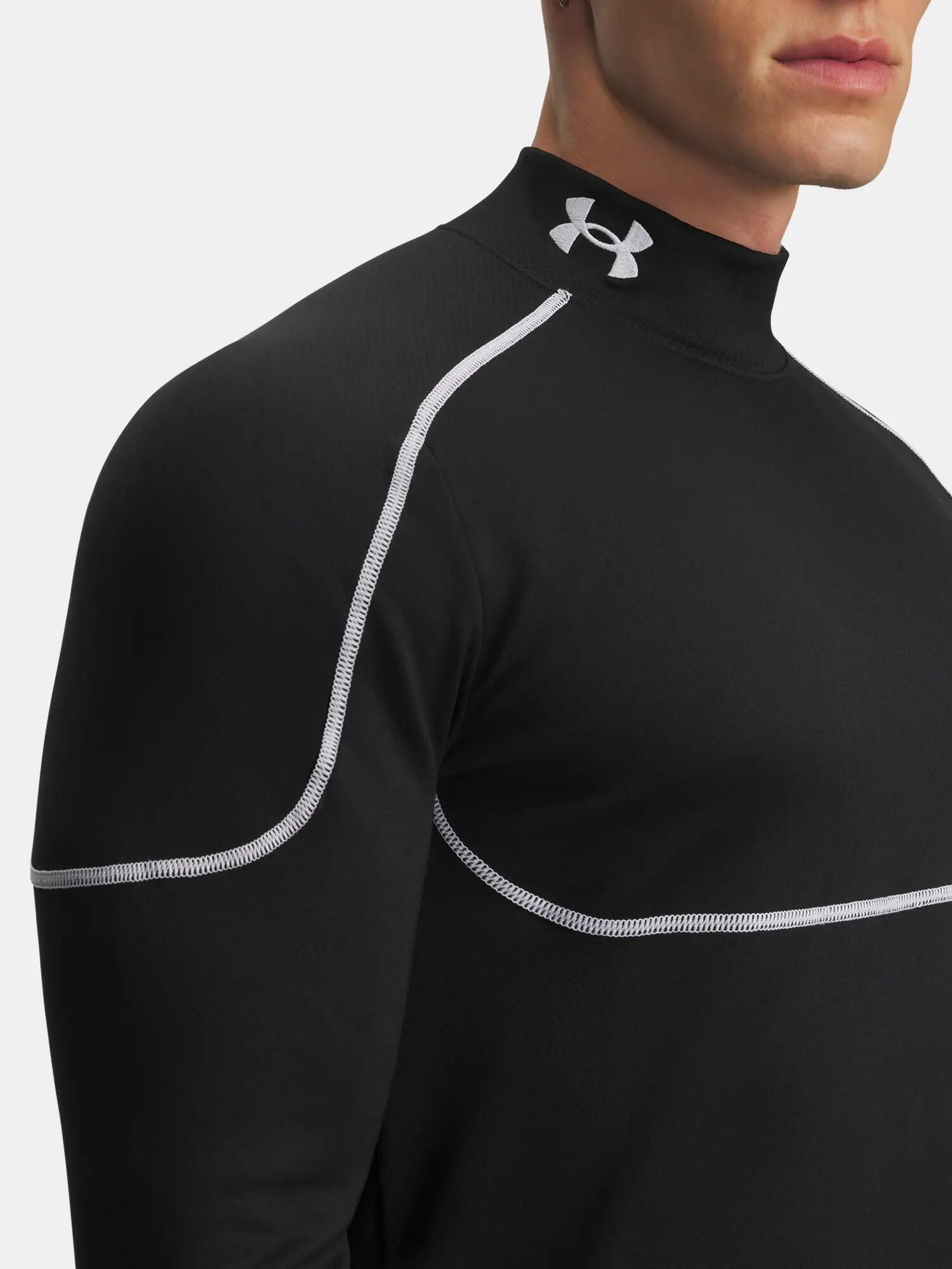 Férfi póló Under Armour Cold Weather Grid LS Mock-BLK 3/4