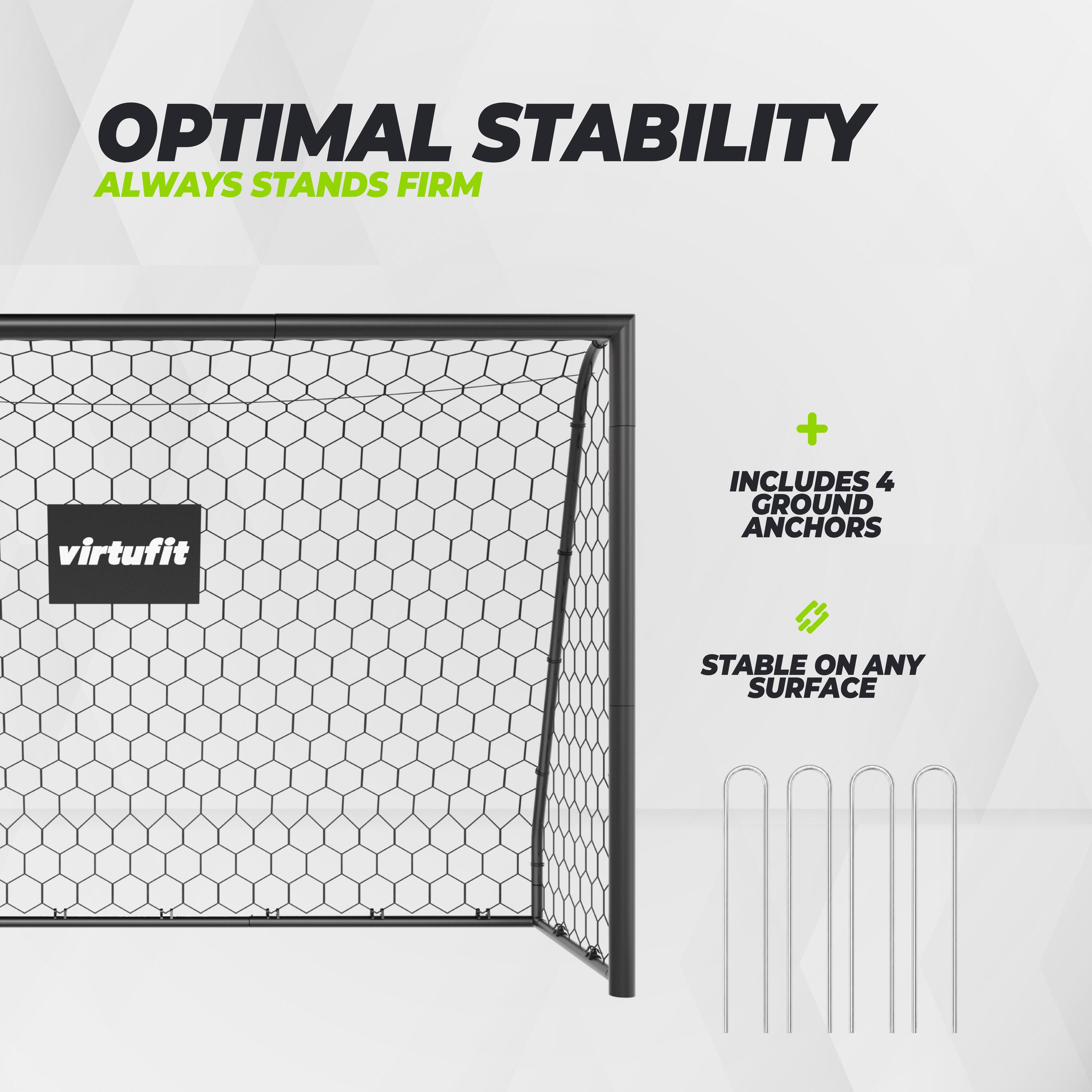 Voetbaldoel Premium - Heavy Duty Voetbal Goal - 240 x 160 x 85 4/7