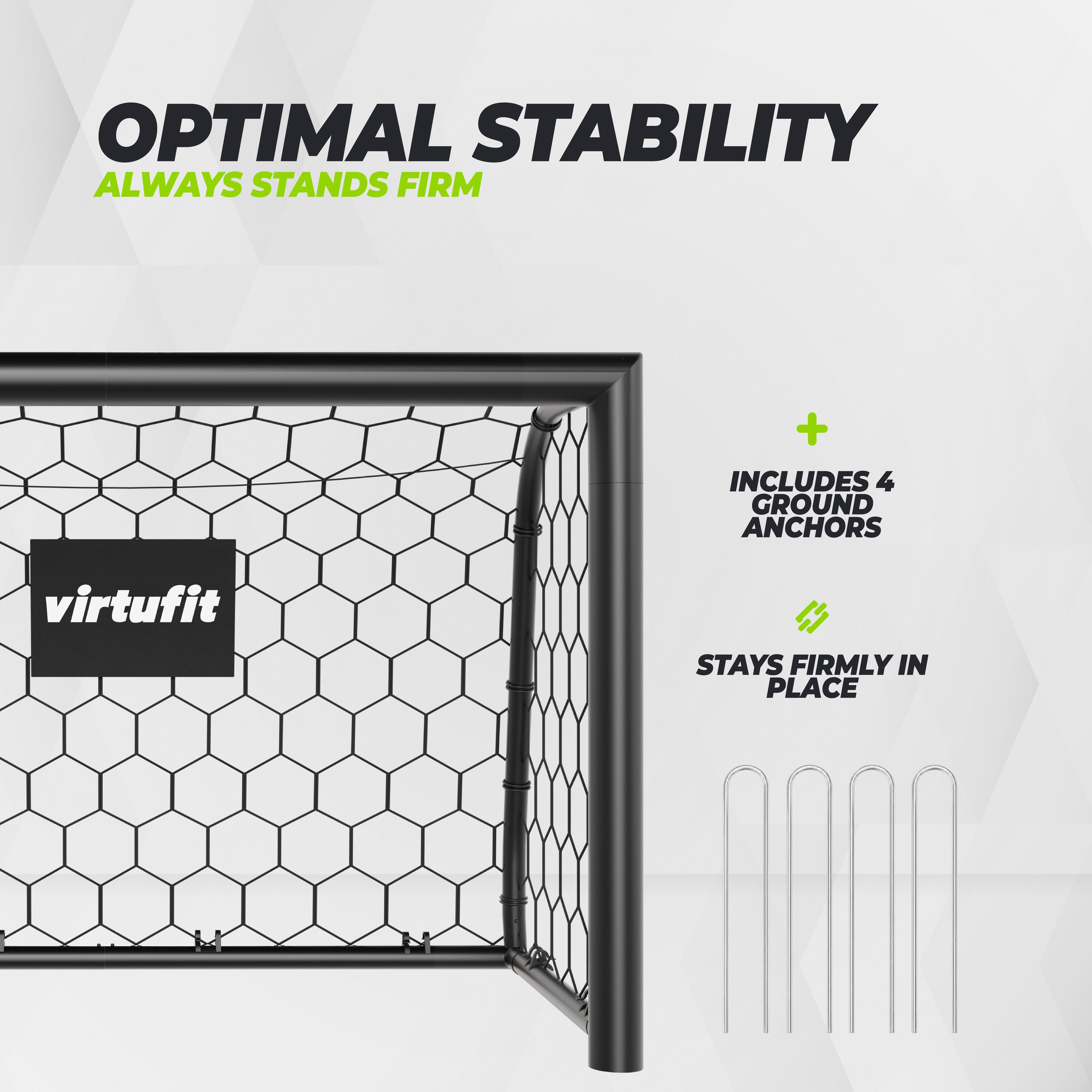Portería de fútbol premium - Portería de fútbol resistente - 180 x 120 x 60 4/10