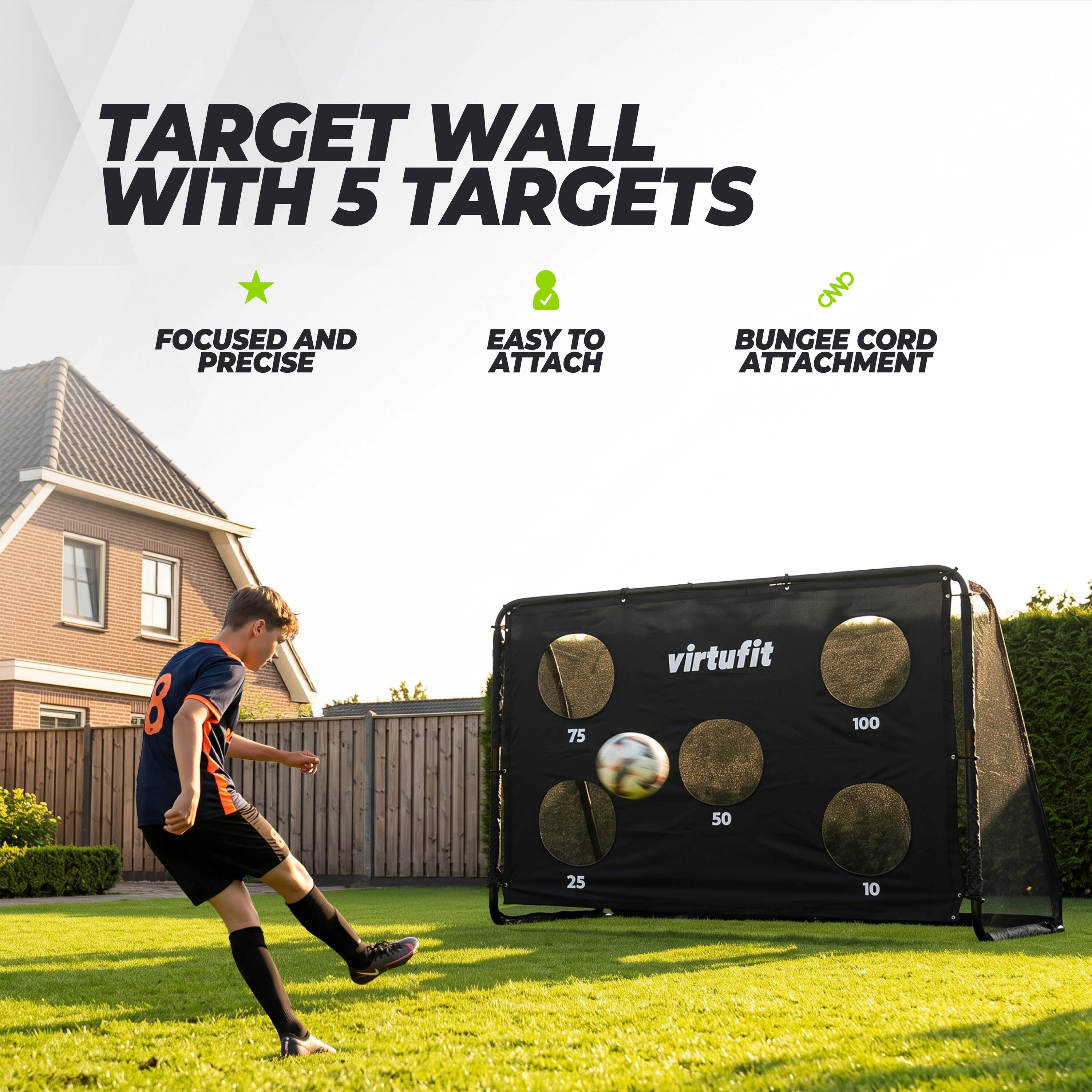 Voetbaldoel Pro met Doelwand - Voetbal Goal - 300 x 200 cm 2/7