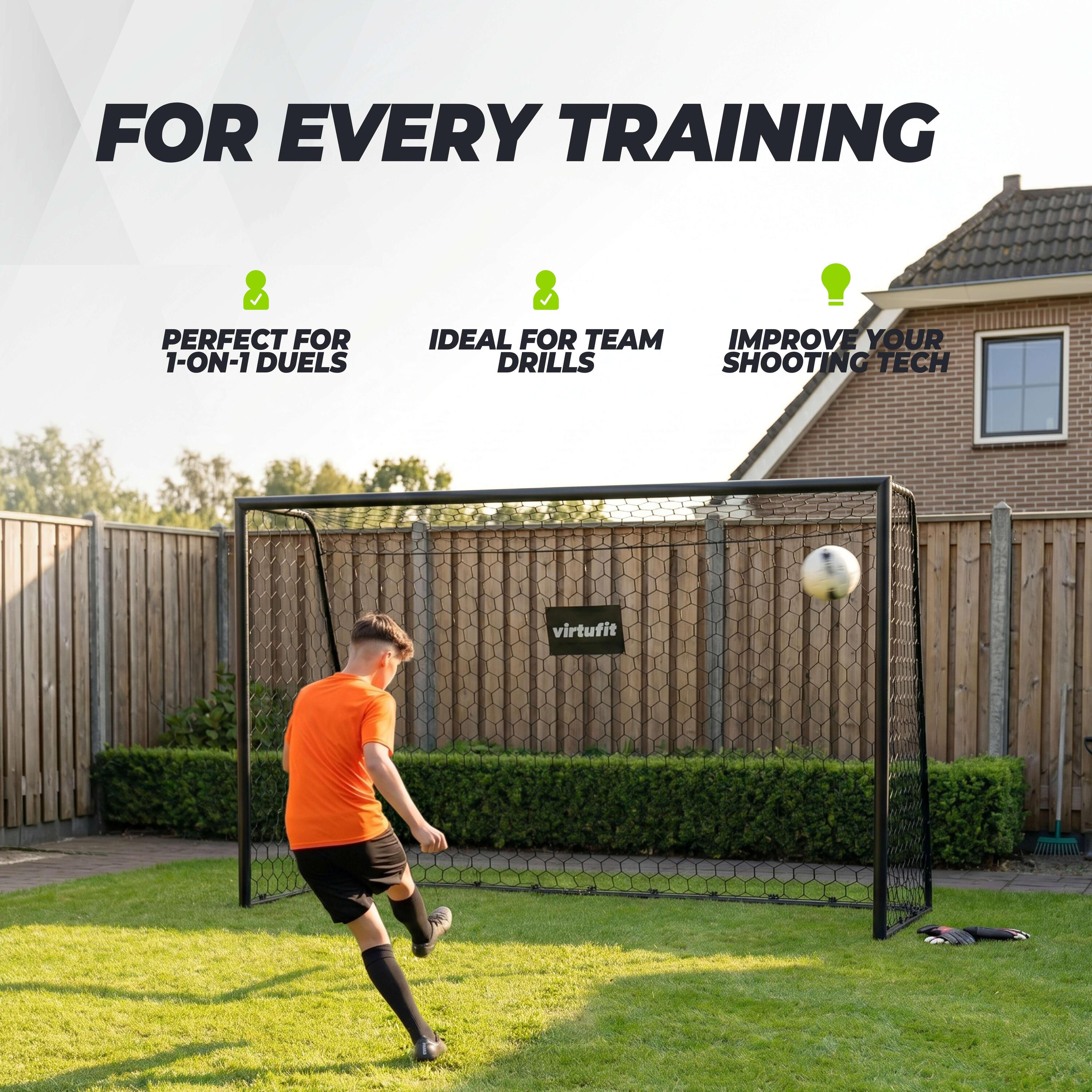 Voetbaldoel Premium - Heavy Duty Voetbal Goal - 240 x 160 x 85 2/7