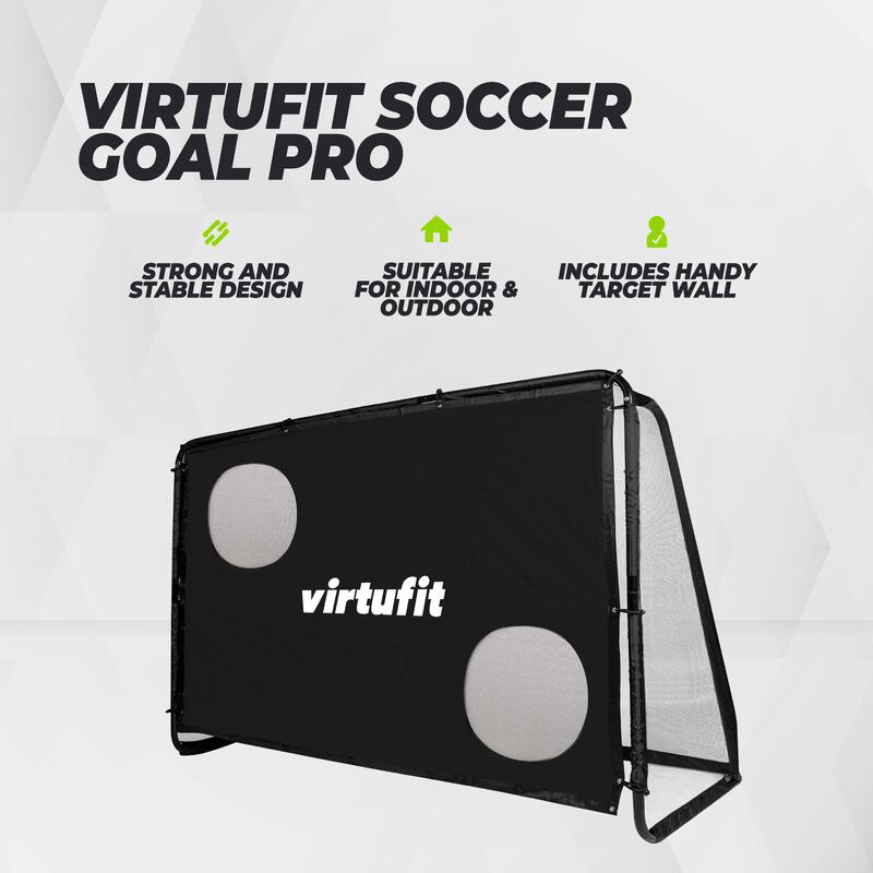 Poarta Fotbal cu Perete marcat pentru goluri  220 x 170 cm VirtuFit