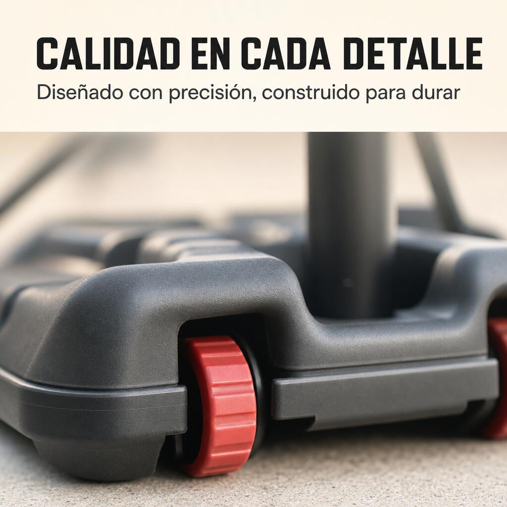 Cesto de basquetebol ajustável em altura com tabuleiro resistente, aro reforçado 5/7