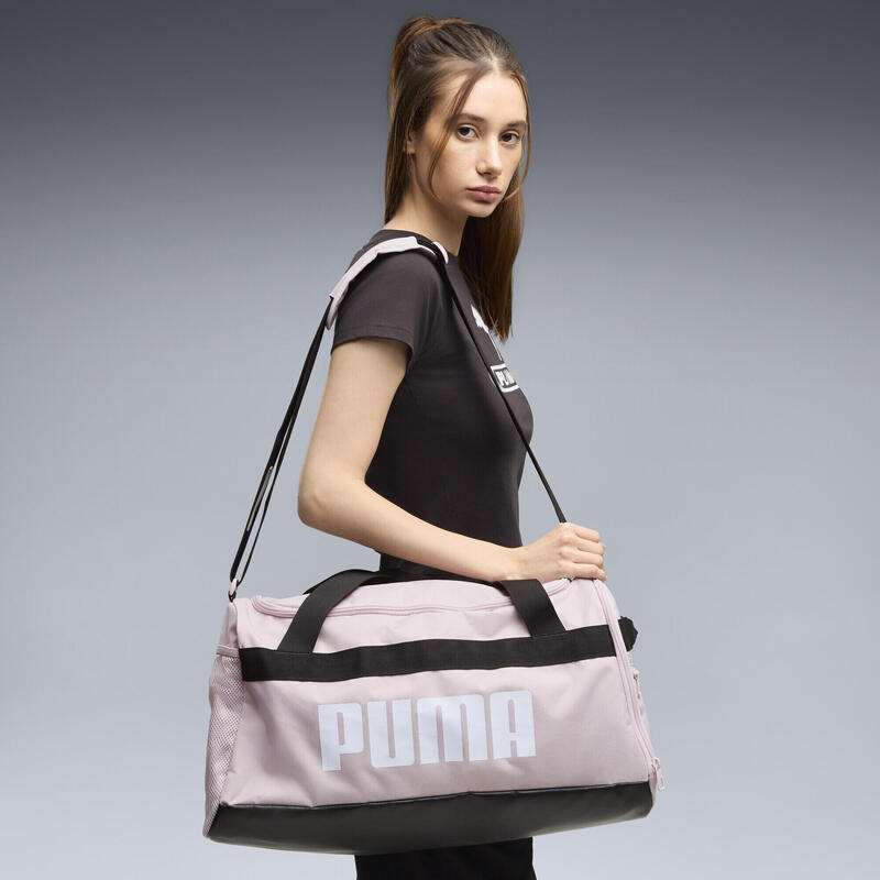 Geantă cu transportare pe umăr adulți compartiment pantofi Challenger, roz PUMA