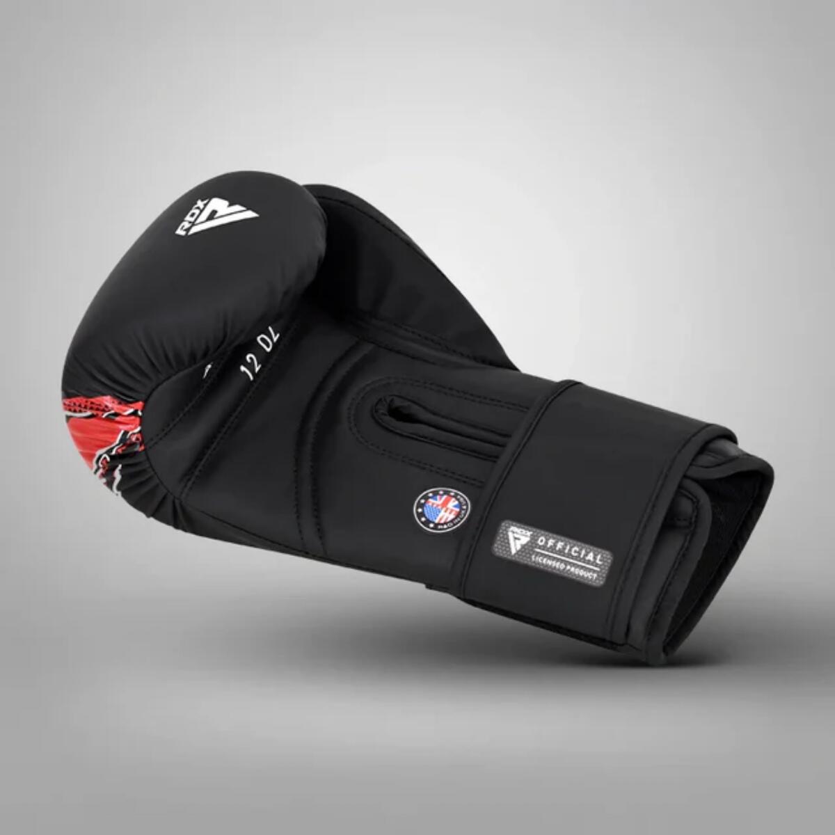 Boxhandschuhe RDX F17 - Schwarz/Rot - 14oz 5/7