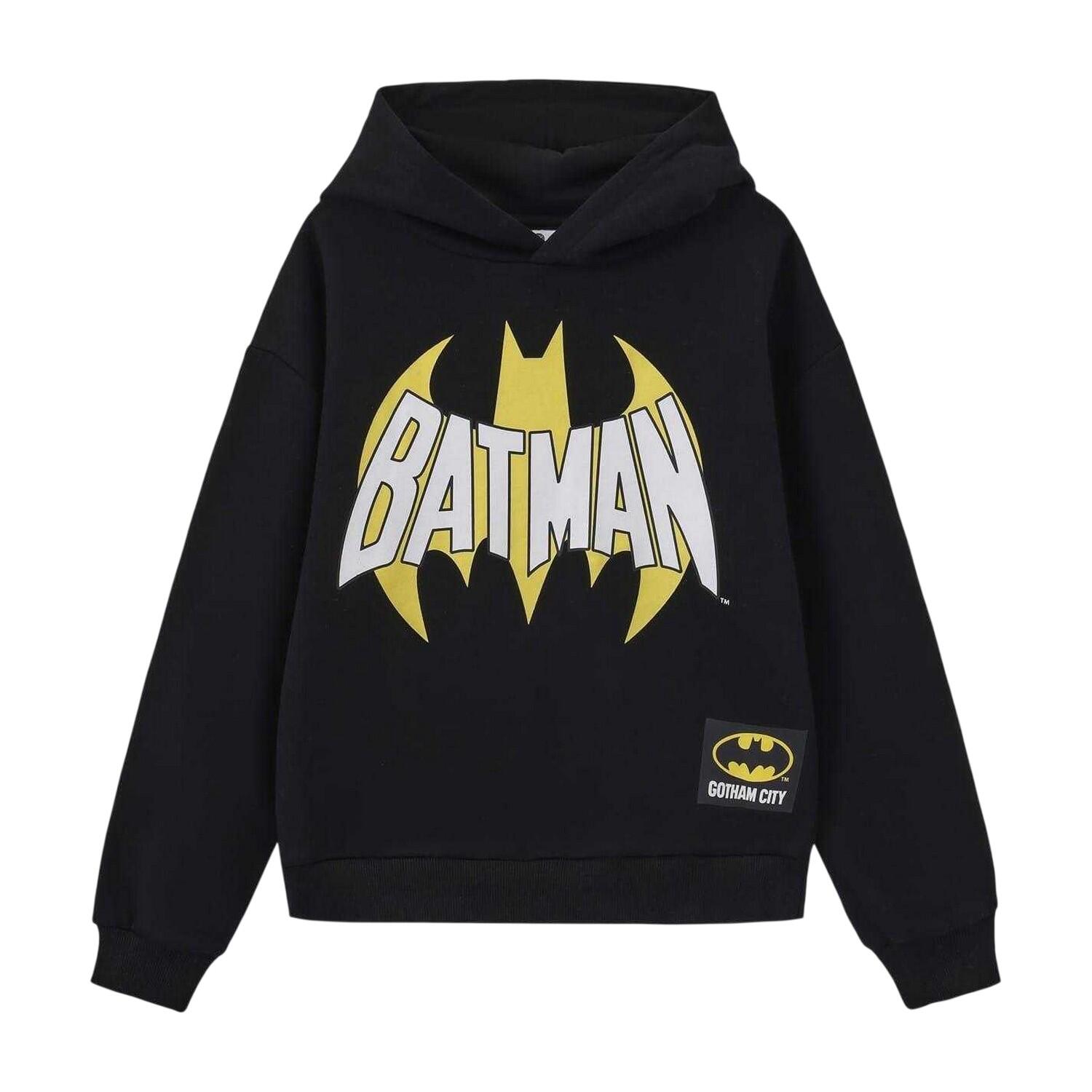 Batman Boys Logo Fleece Lined Hoodie